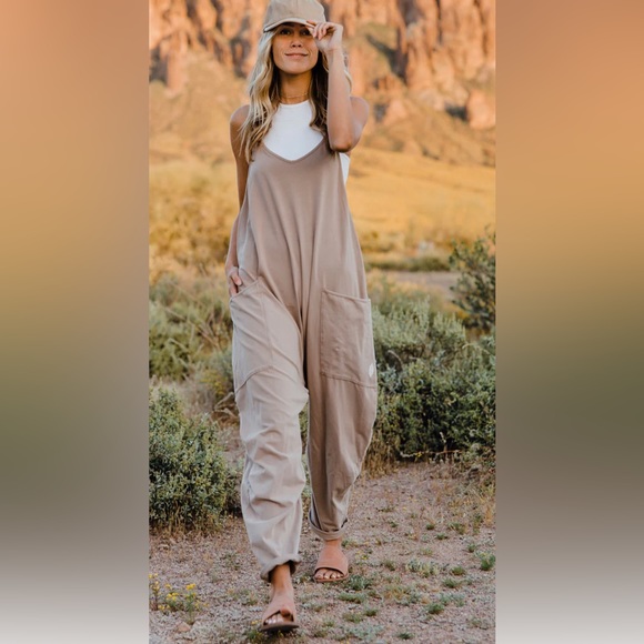 Free People Hot Shot Onesie Color Mocha Latte - Picture 4 of 6